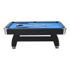 Pool Table, 7 ft Portable Billiards Tables, Adjustable Feet Stable Game Table, Entertainment Set Includes Ball, Cue, Rack, Chalk and Brush
