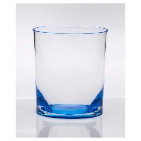 Oval Halo Acrylic Glasses Drinking Set of 4 DOF (12oz), Plastic Drinking Glasses, BPA Free Cocktail Glasses, Drinkware Set, Plastic Water Tumblers