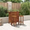 Bar Table And Chair Set Warm brown Solid Acacia wood Standard