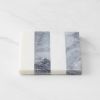 Striped White Marble Coasters â€“ Set of 4