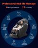 VEVOR Dual-Core 4D+3D Full Body Massage Chair, with Extended SL Track, Deep Yoga Stretch, Electric Extendable Footrest, TFT, AI Voice Control, Heat