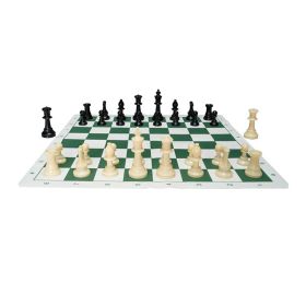 Portable Chess Checkers Game Set for Family Travel Gift (Color: As pic show, Type: 20 inch)