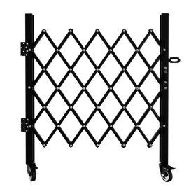 Foldable Security Gate, Expandable Safety Barrier With 360' Swivel Casters Lockable Design, Portable Mobile Rolling Barricade For Garage, Warehou (Option: Defaulttitle)